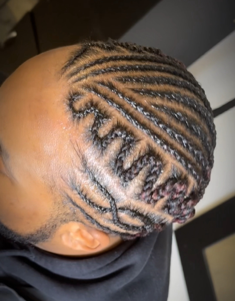 Men Braids w/design