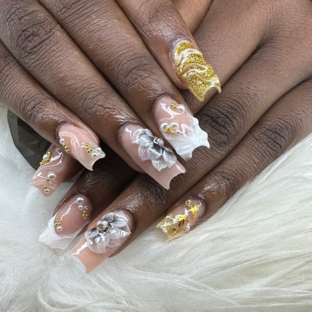 Medium Long 💅🏾 at Dymond Nailz in Fairburn, GA