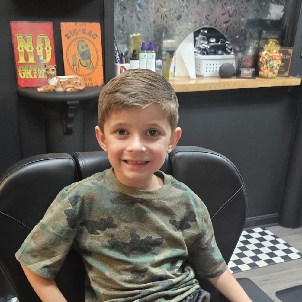 Kids Cut at Riot Barber Co. Kendall in Summerville, SC