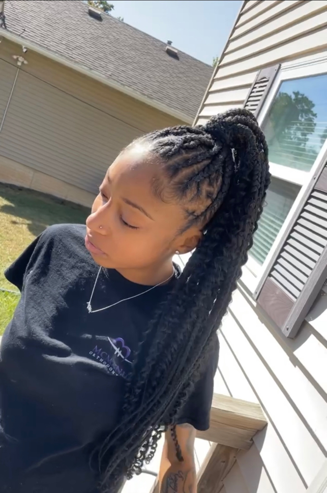 Braided Ponytail Designed