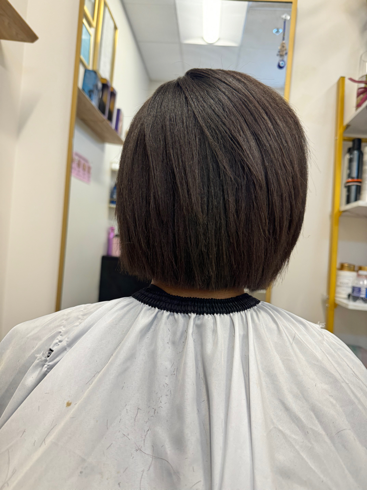 Silky Straight Press (short) at Brazille’s Bizarre in Overland Park, KS