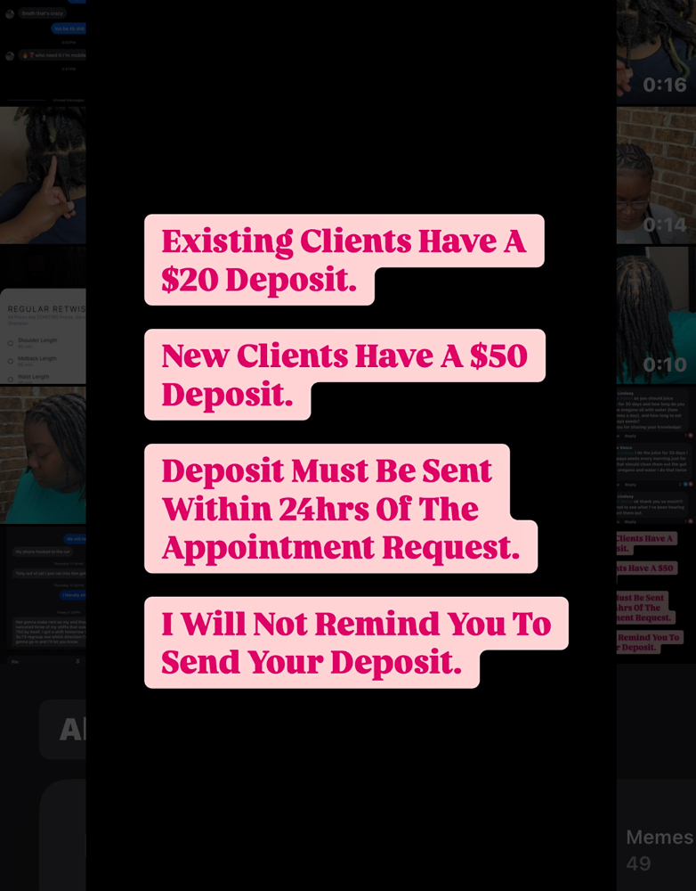 Required & Nonrefundable Deposits