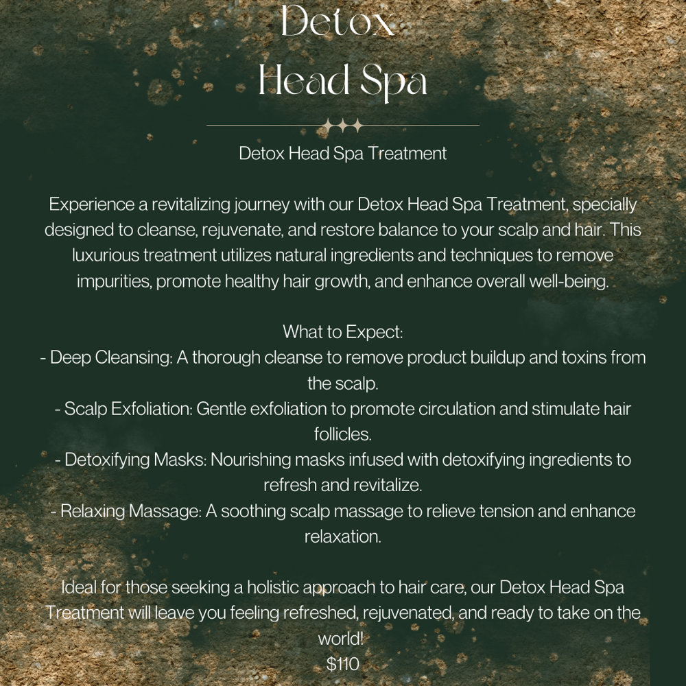 Detox Head spa treatment