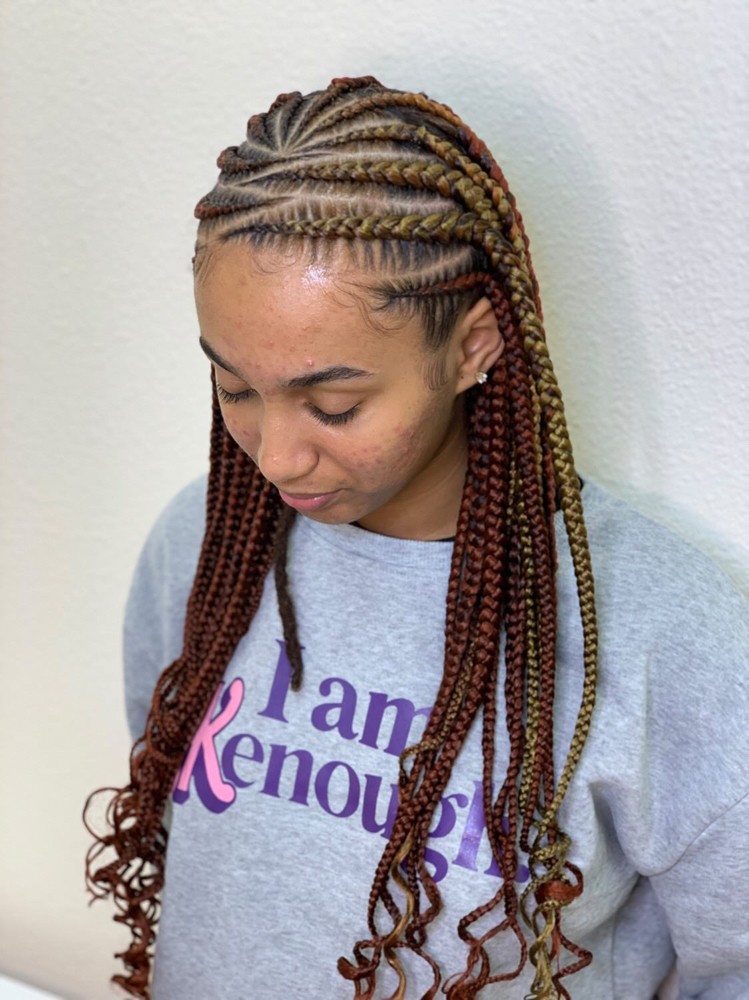 Fulani Large Knotless Braids