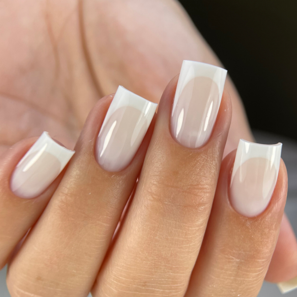 NEW CLIENT Hard Gel Straightening at Belle•Nails in San Diego, CA