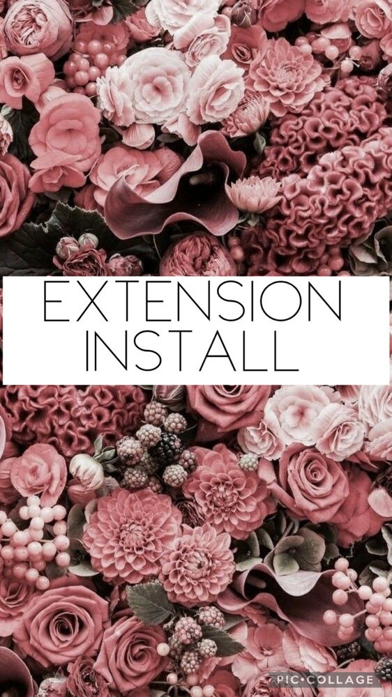 Extension Install / Move Up