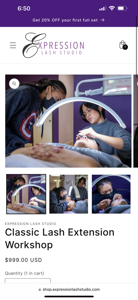 4 Week Lash Extension Class