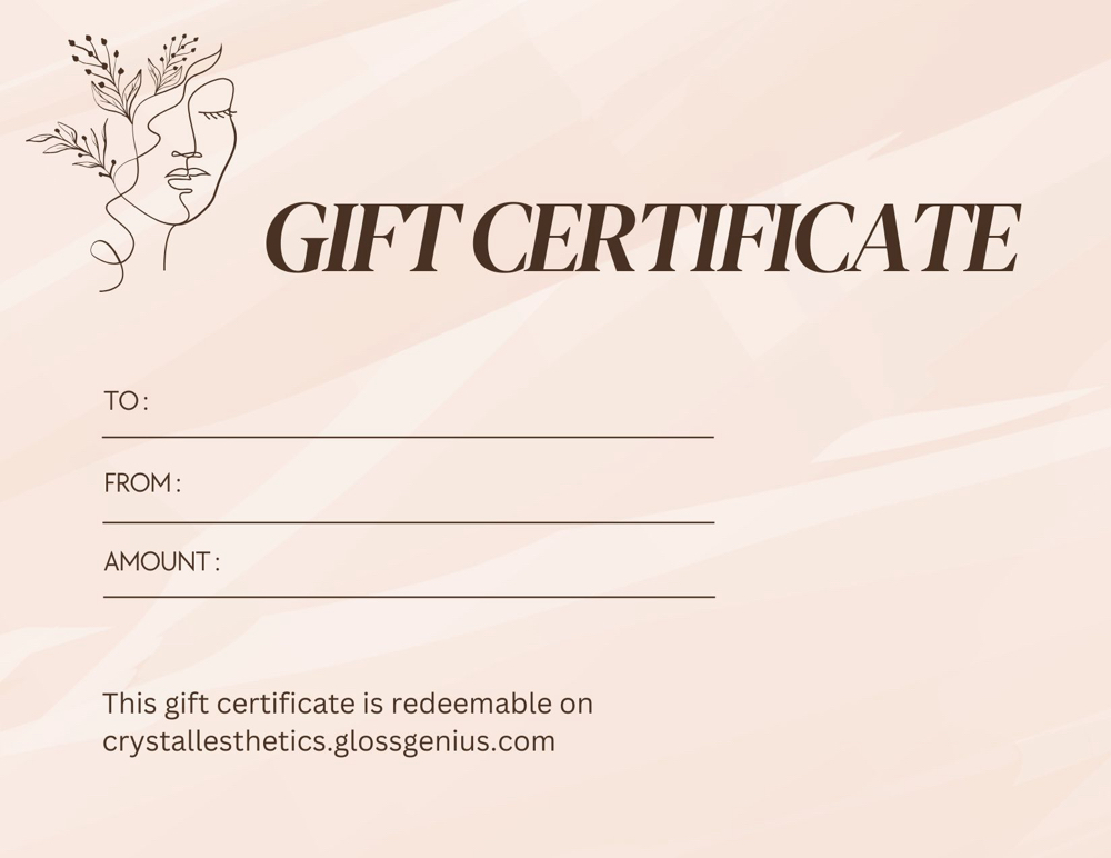 Gift Certificate Pick Up