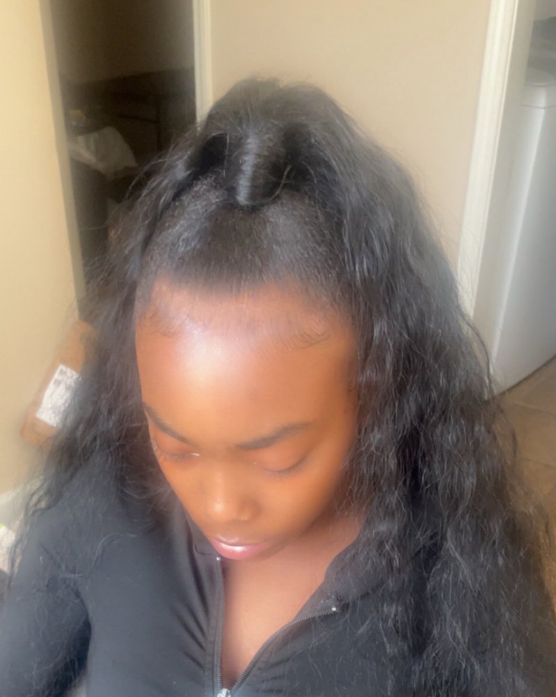 Half Up Half Down Quickweave at Glow Up in Millington, TN