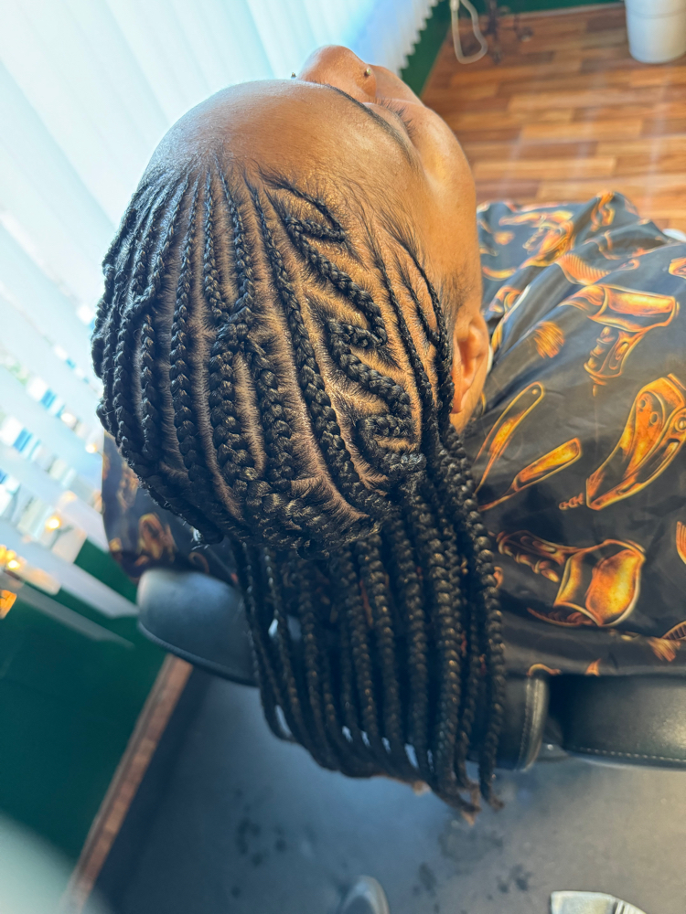 5 Or More Cornrows (add hair)