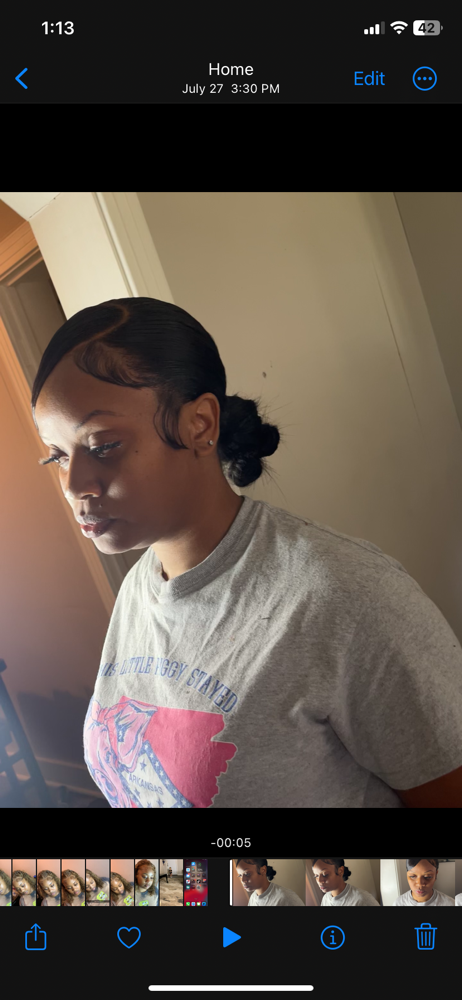 Frontal ponytail
