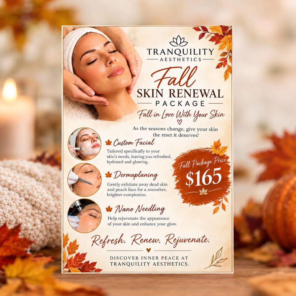 Fall Facial Package at TRANQUILITY AESTHETICS, LLC in Hardeeville, SC