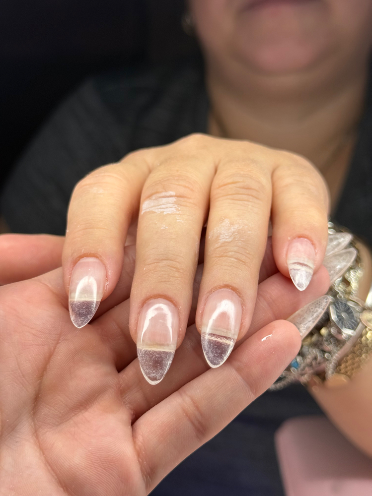gelx medium almond at Nailed.by.didi in Attleboro, MA