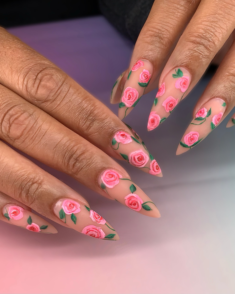 Poly Gel Extensions - Long at True artist studio in Goose Creek, SC