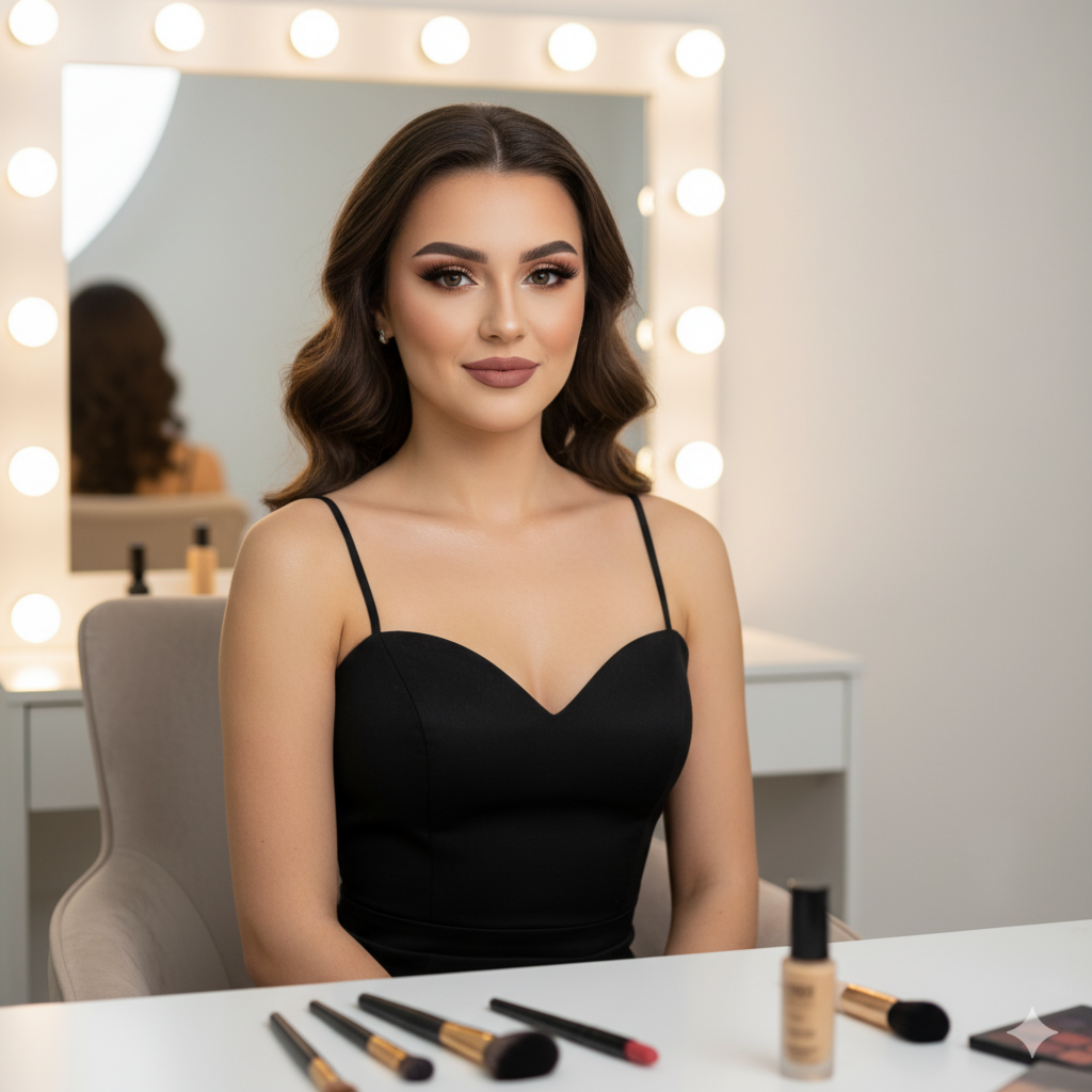 Glam Makeup + Lash Application