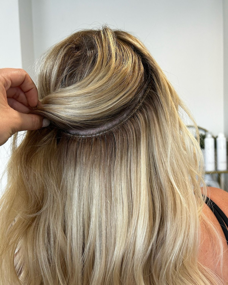 hand tied extension install