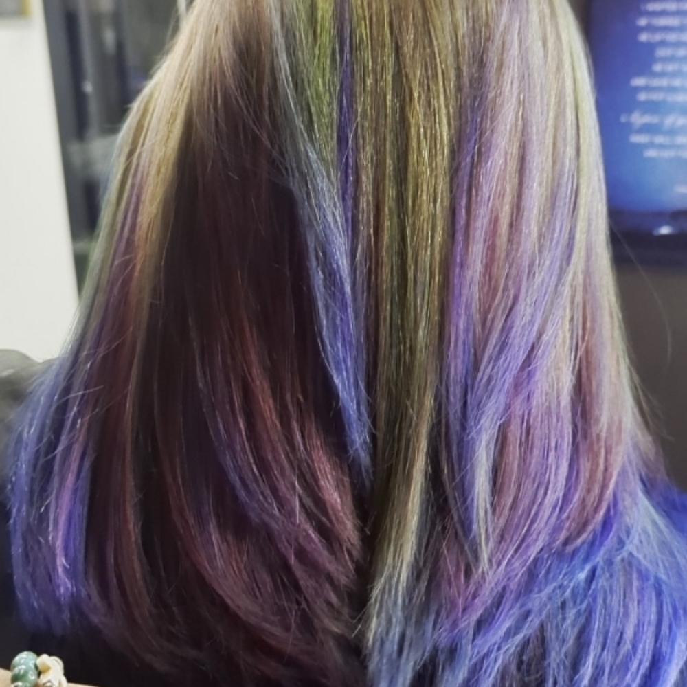 Vivid highlight Or Block color at Eclipse The New Covenant Salon LLC in CO, CO
