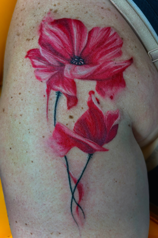 Large Color Tattoo at Abigail Armstrong in Twin Falls ID, ID