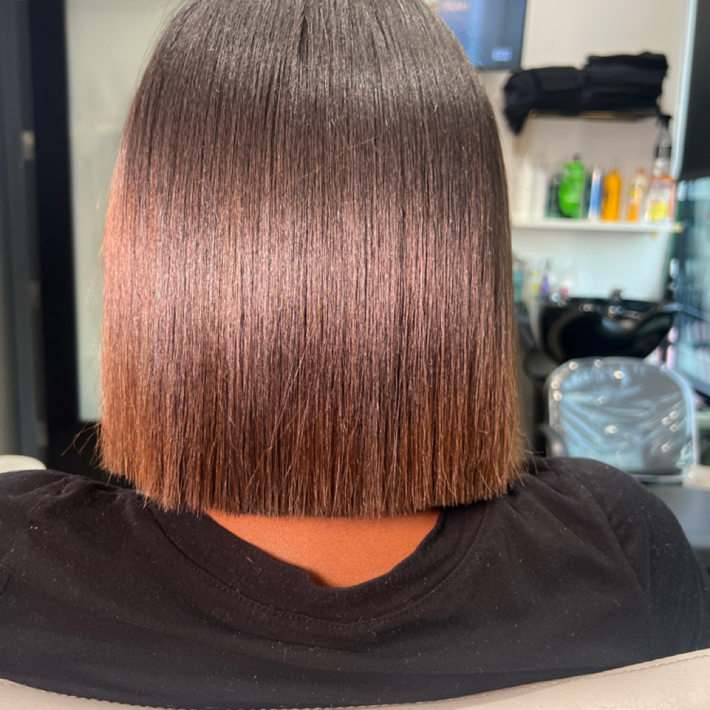 Blunt Cut at Bounce Blowout Studio in Essex, MD