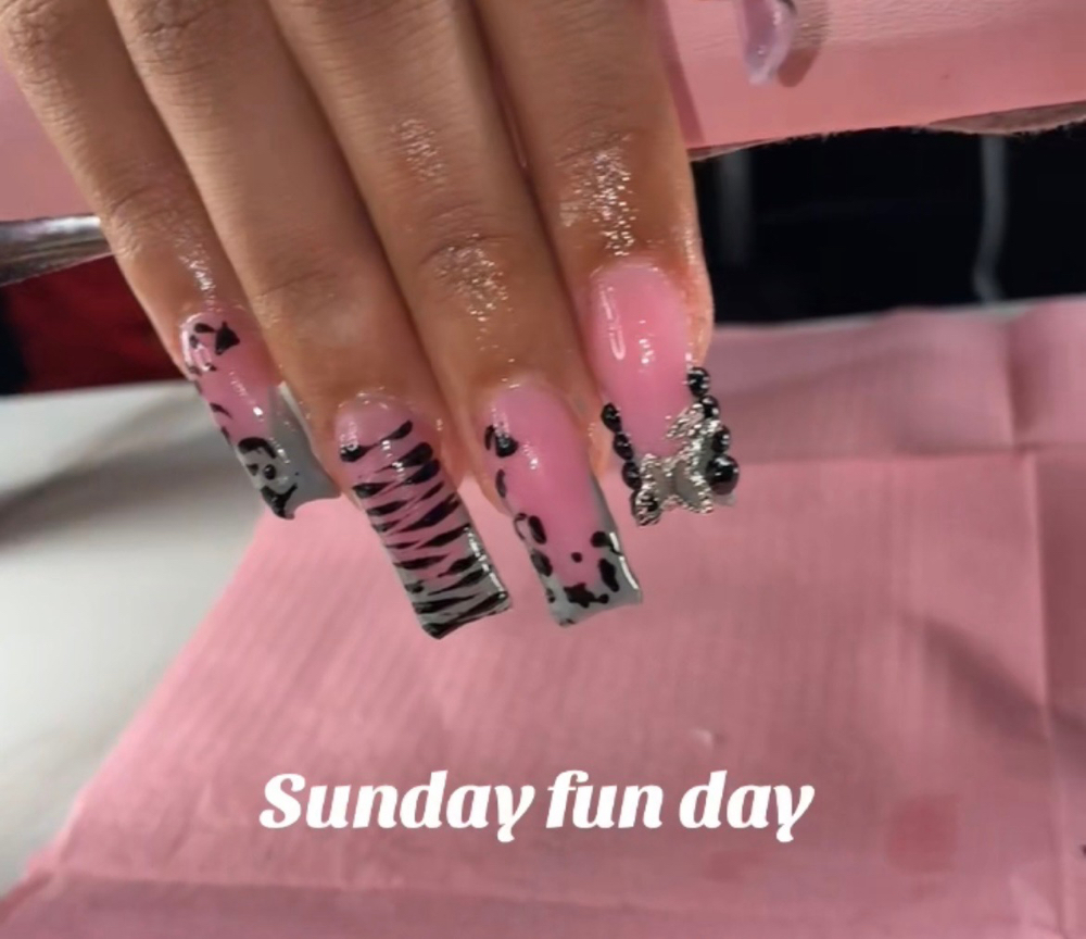 Long Full Set Includes Gel Polish