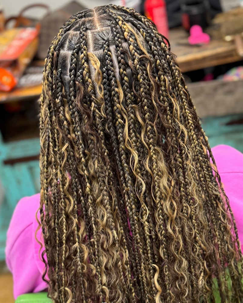 Small Medium Goddess Braids