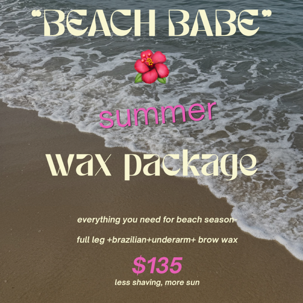 beach babe wax🌺 at kbabybeauty in emmaus, PA