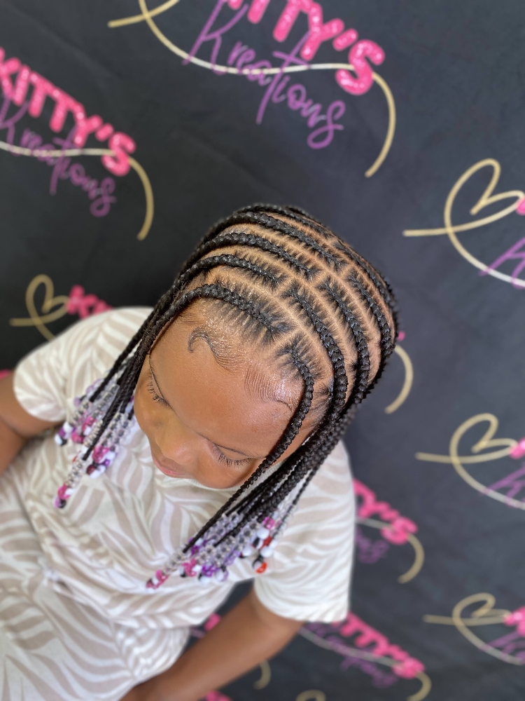 Kids Braids W/ Hair Added