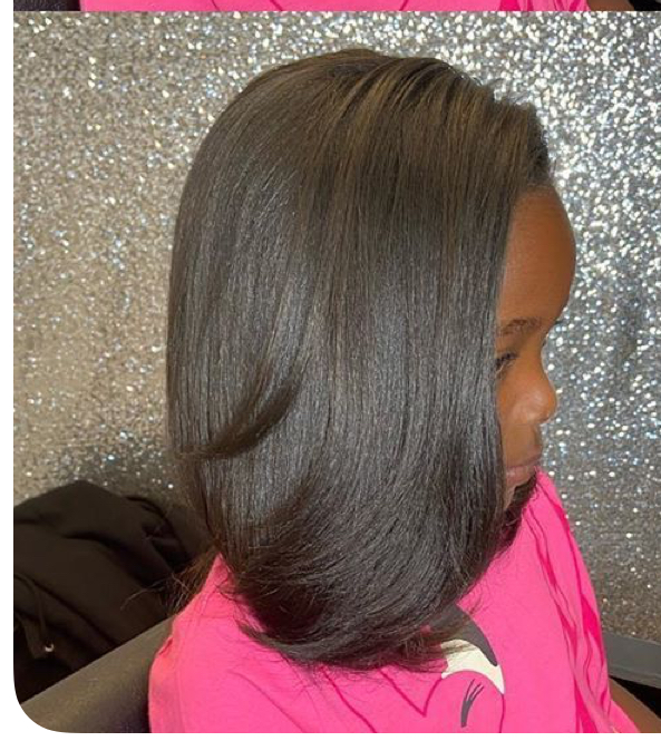 Silk Press Child at Hair N Nails By La in Loganville Ga, GA