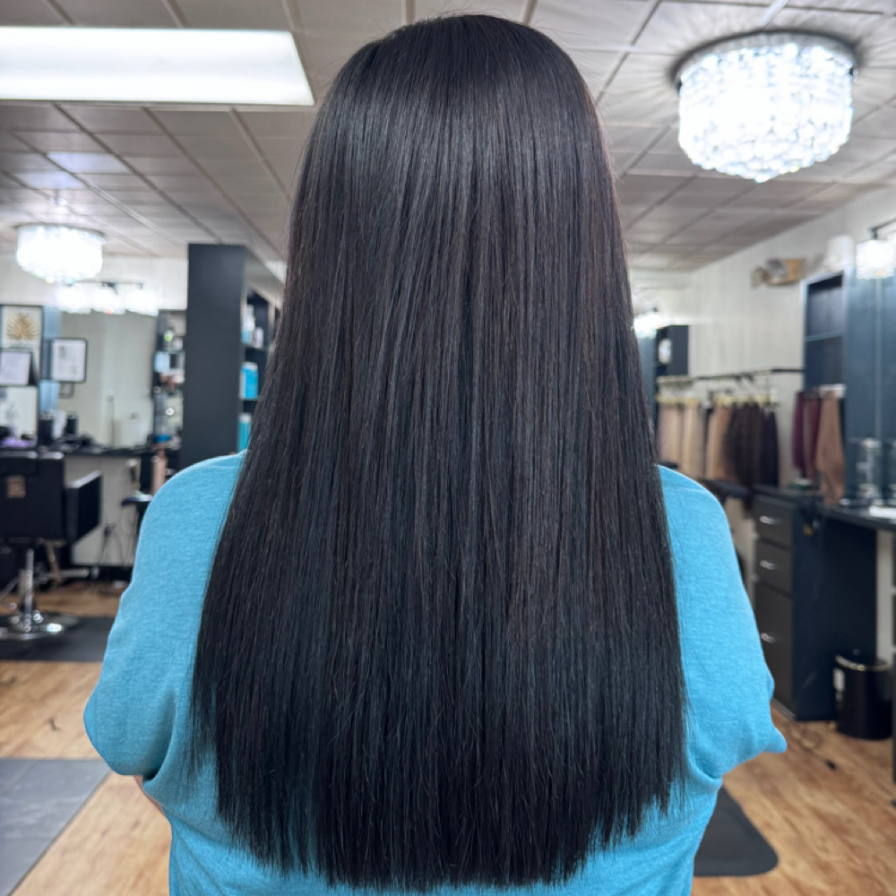 Color Full Length Long Hair at Seamless Hair Design in Lexington, KY