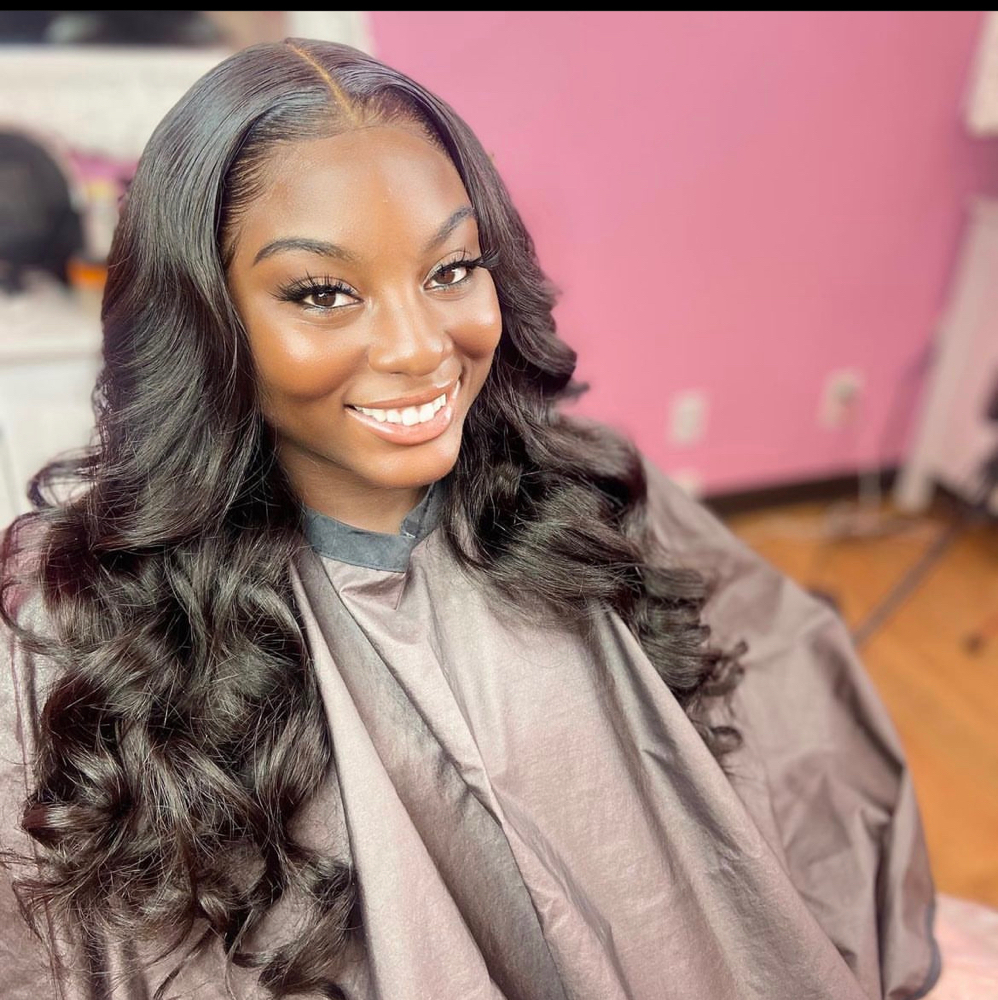 Lace frontal outlet sew in maintenance