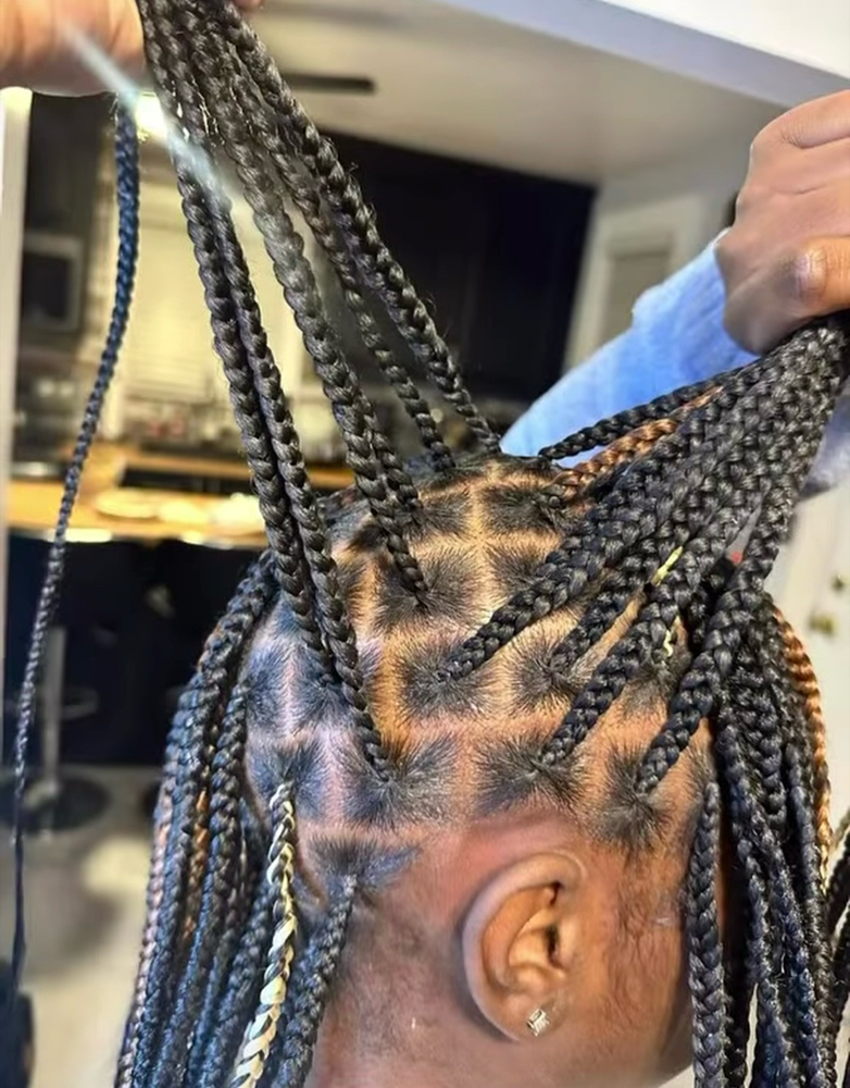 smedium knotless braids