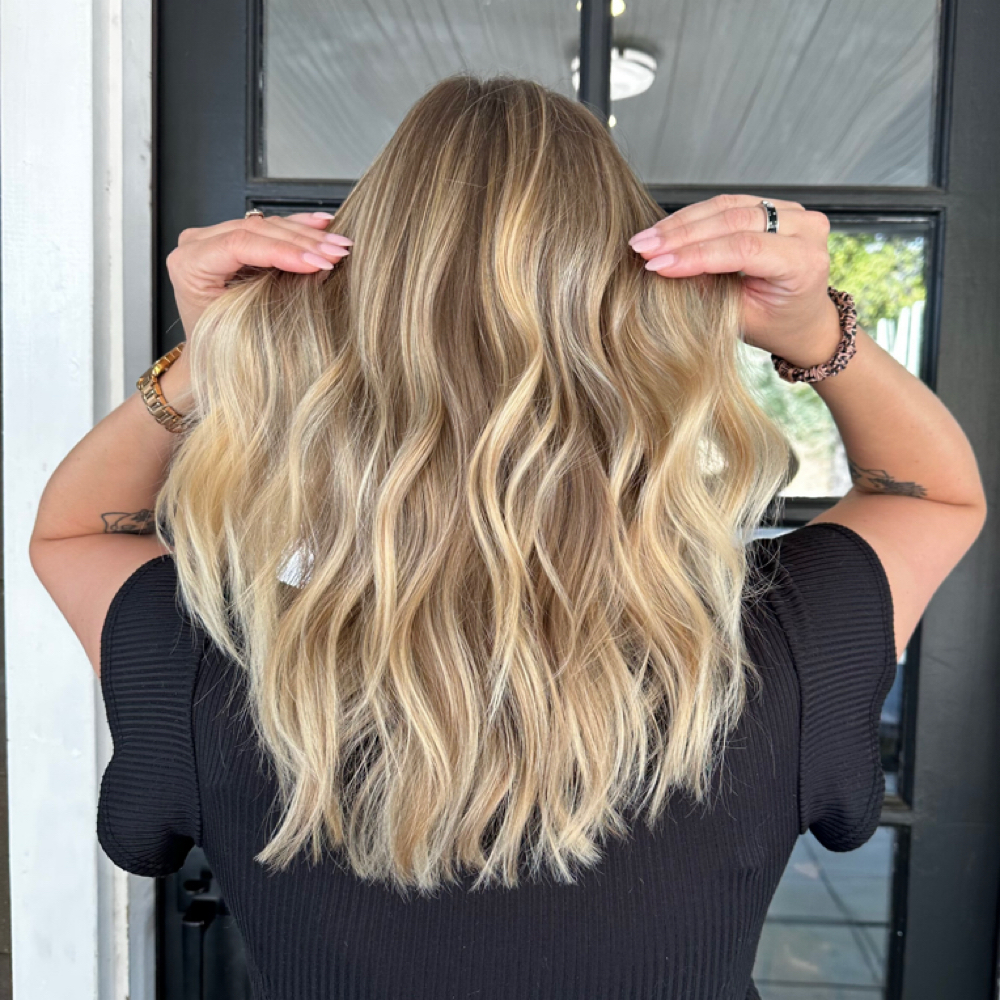 Partial Blonding at Mālama Hair Lounge in Rocklin, CA