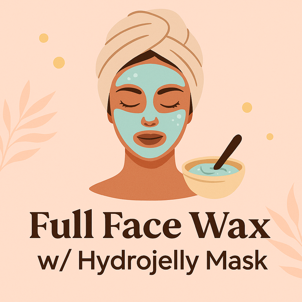 Full Face Wax + Hydrojelly Mask