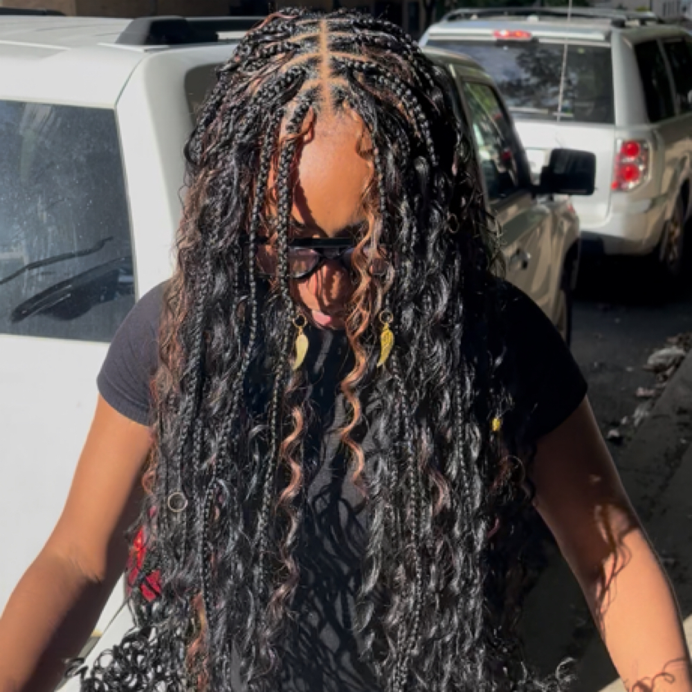 Bohemian Knotless at Terika’s Beauty & Spa in Bloomfield, NJ