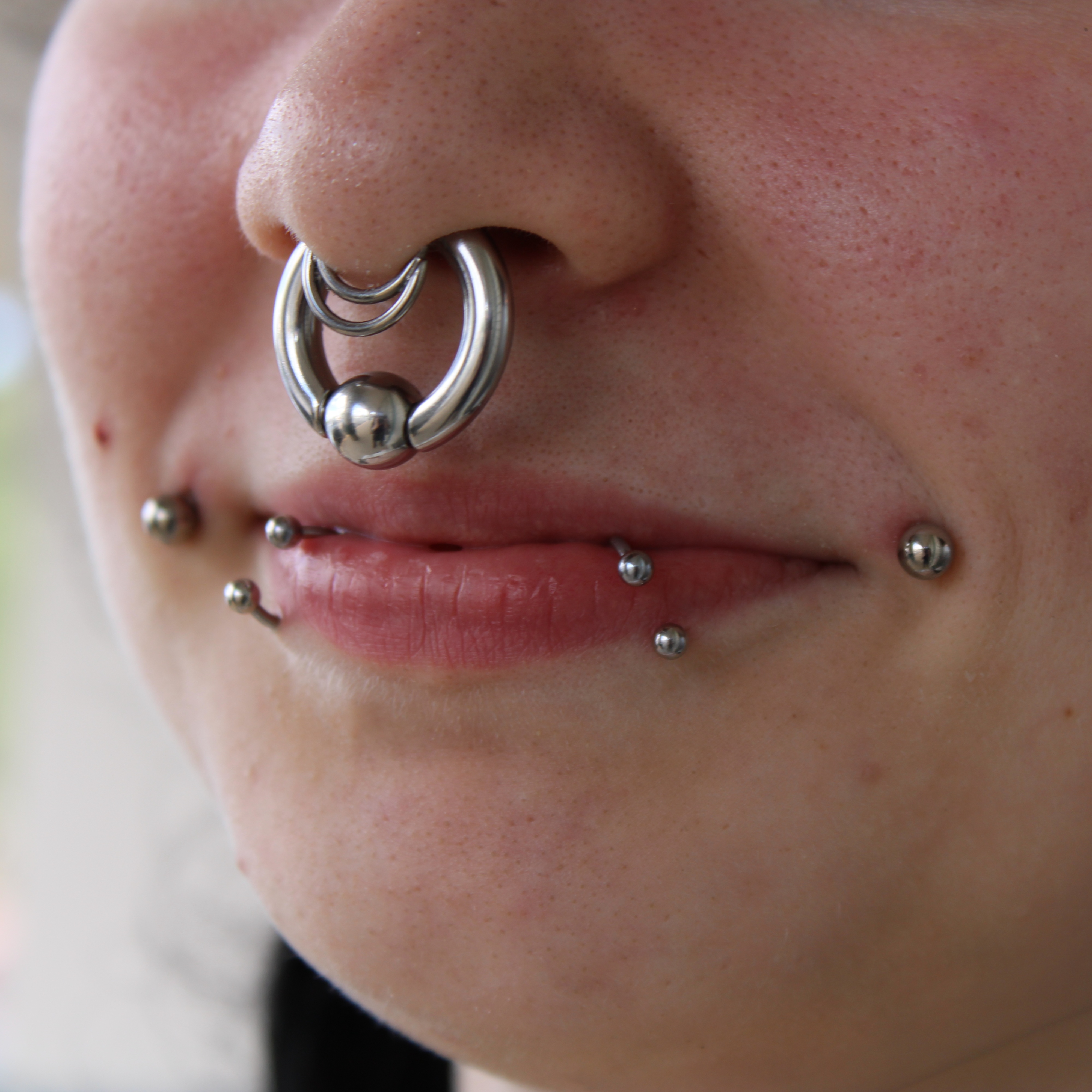 Dahlia/Cheek Piercing Consultation at Inferno Body Arts in Madison, WI