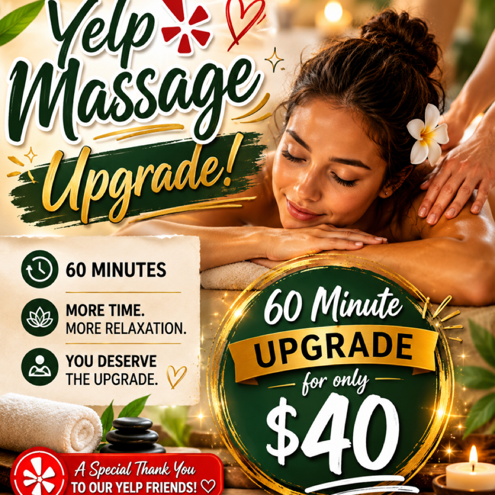 Brazilian Massage Yelp Upg ade at Brazilian Spa Suites Center of Therapeutic Massage in Bolingbrook, IL