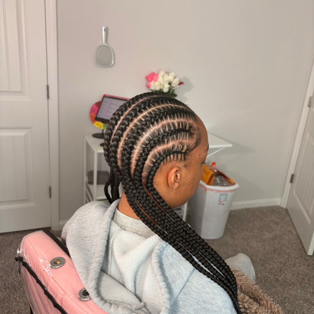 8 Stitch Braids at Nia B Braids in Pooler, GA