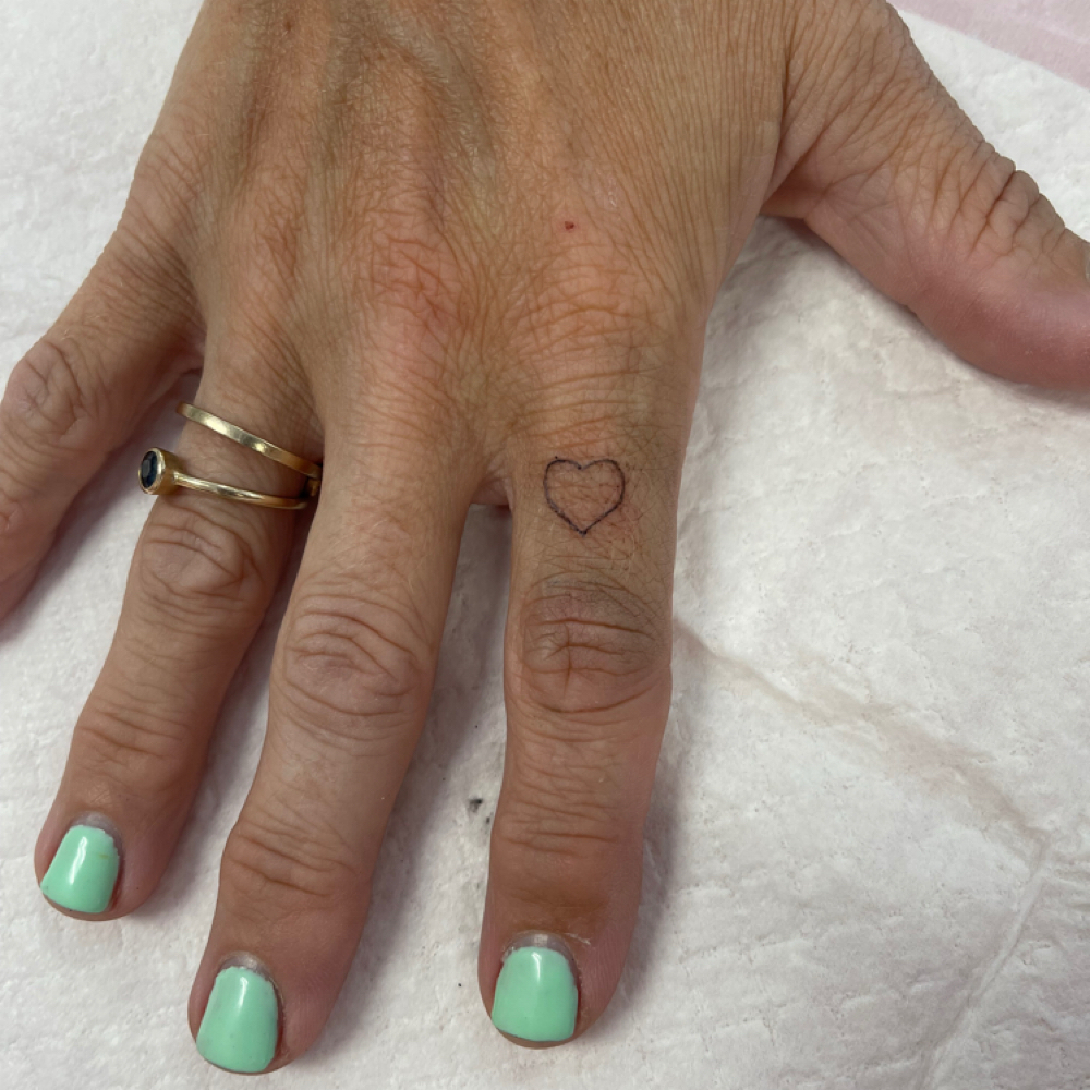 Tiny Tattoo (custom) at Bronwyn's Wellness Studio in bangor, ME