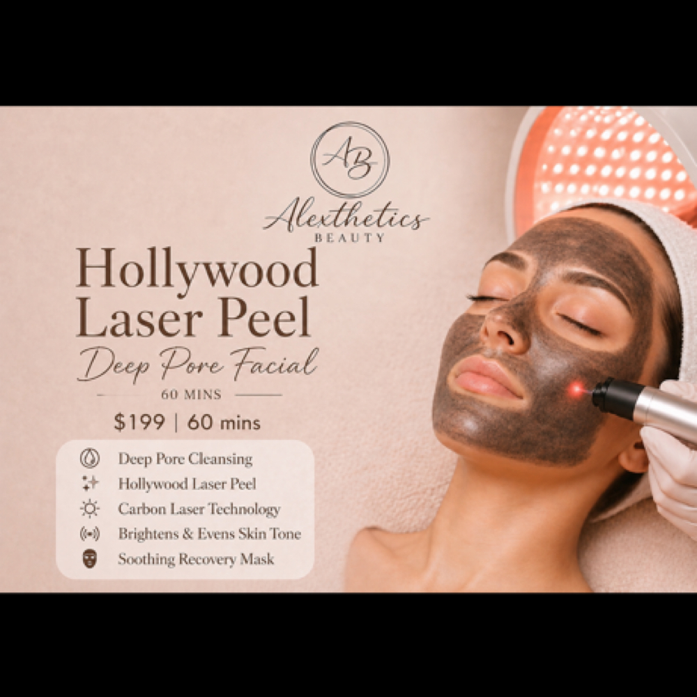 Hollywood Laser Peel Facial✨ at Alexthetics Beauty Studio in New York, NY