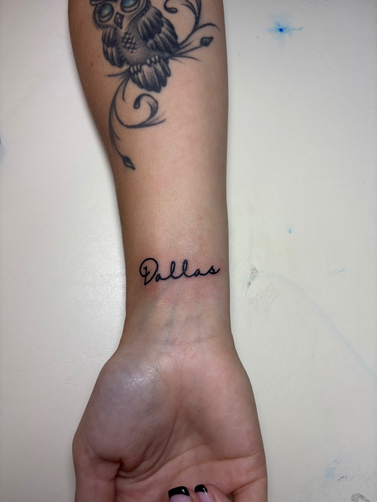 Small Names/Words at Tattoos By Jewels in Longview, TX
