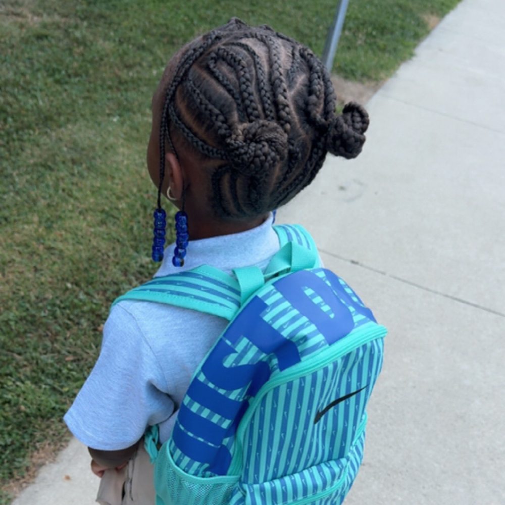 Kids Freestyle Braids With Beads at Monyana’s Touch in Columbus, OH