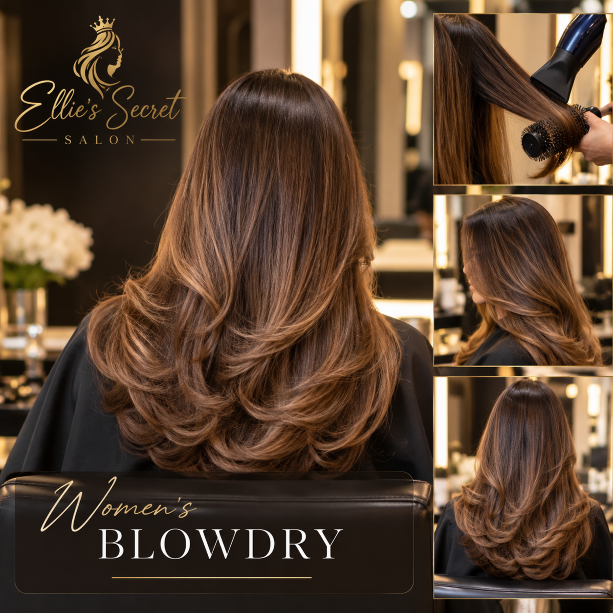 Blowdry at Ellie’s secret salon in Irvine, CA