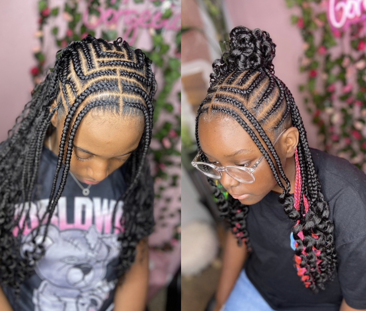 Kids Fulani Braids