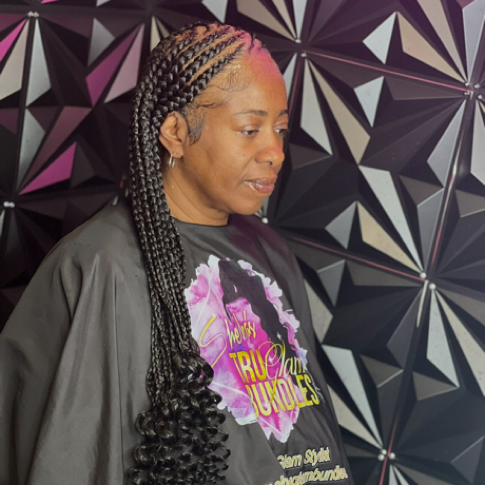 lemonade braids at TruGlam Stylist in Winston Salem, NC