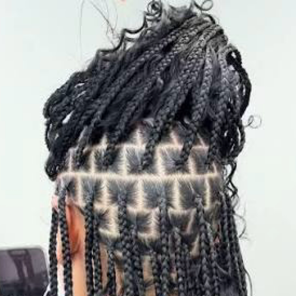 Medium Miracle Knots (Feed-in) at Kinky Curly Beauty's Hair Studio in Douglasville, GA