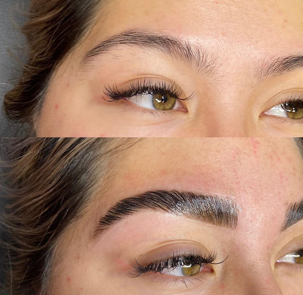 Eyebrow Lamination, Wax & Tint