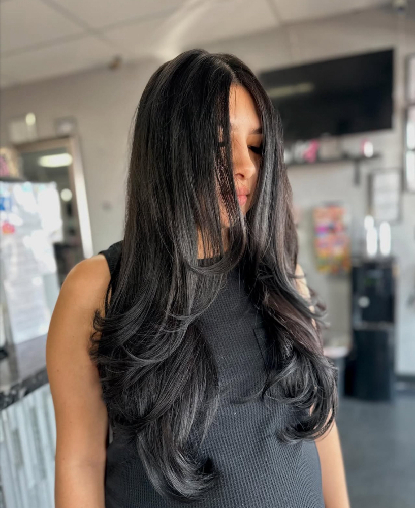 Root Retouch (gray Coverage) at _hairbypaola in Phoenix, AZ