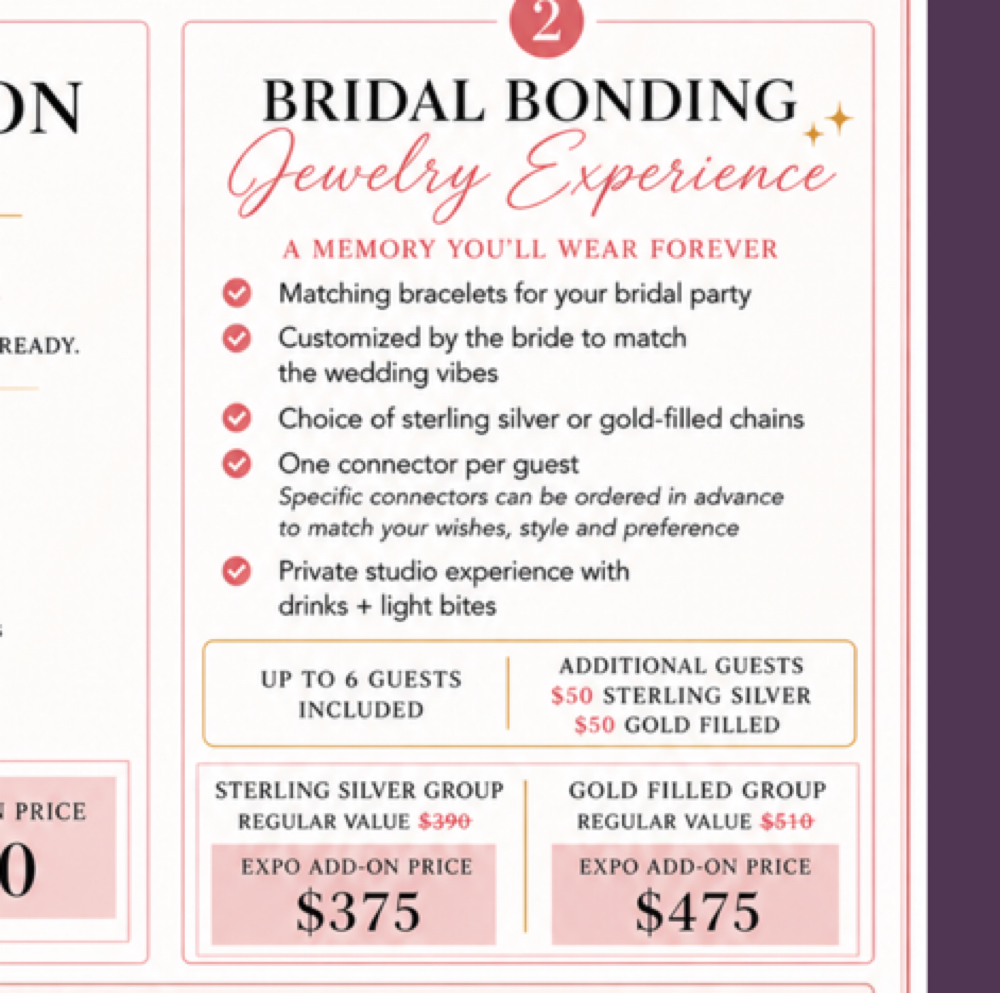 Bridal Bonding PJ Experience Silver at Pearl’s Permanent Makeup & Lash Studio in Kenosha, WI