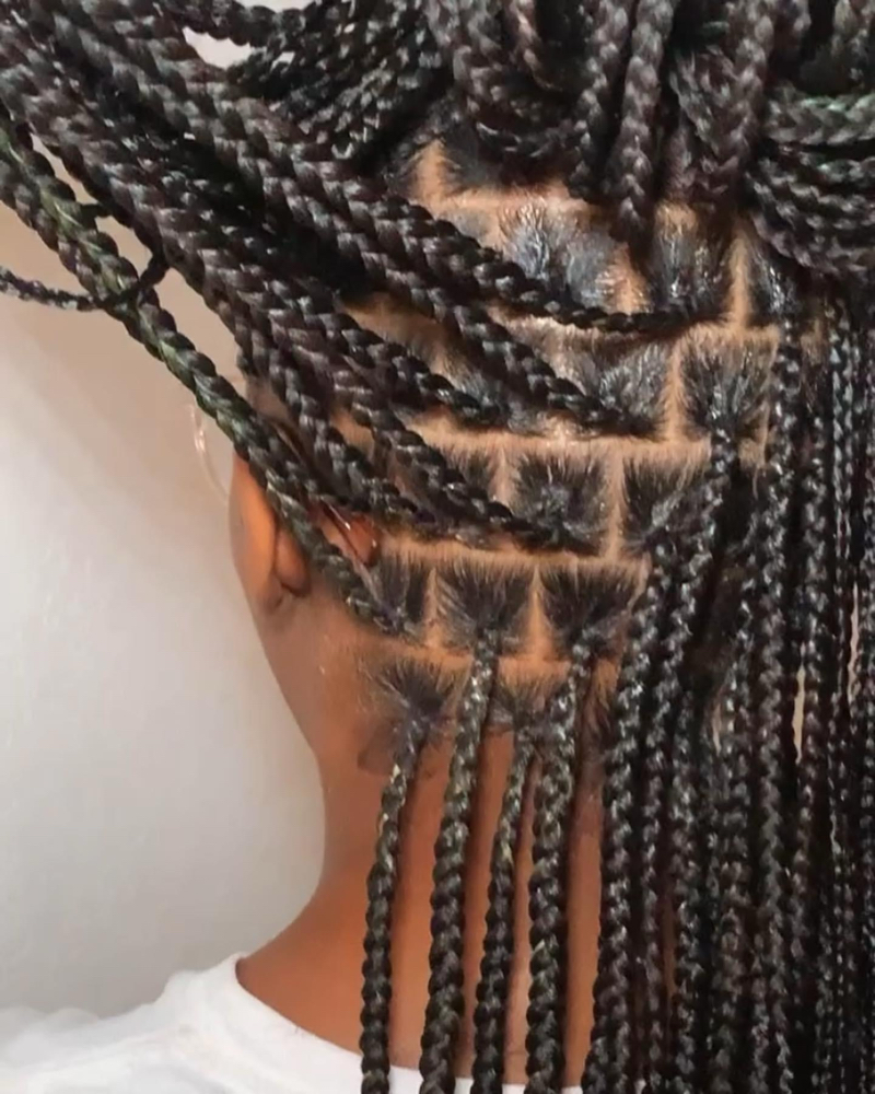 Small Knotless Braids Waist