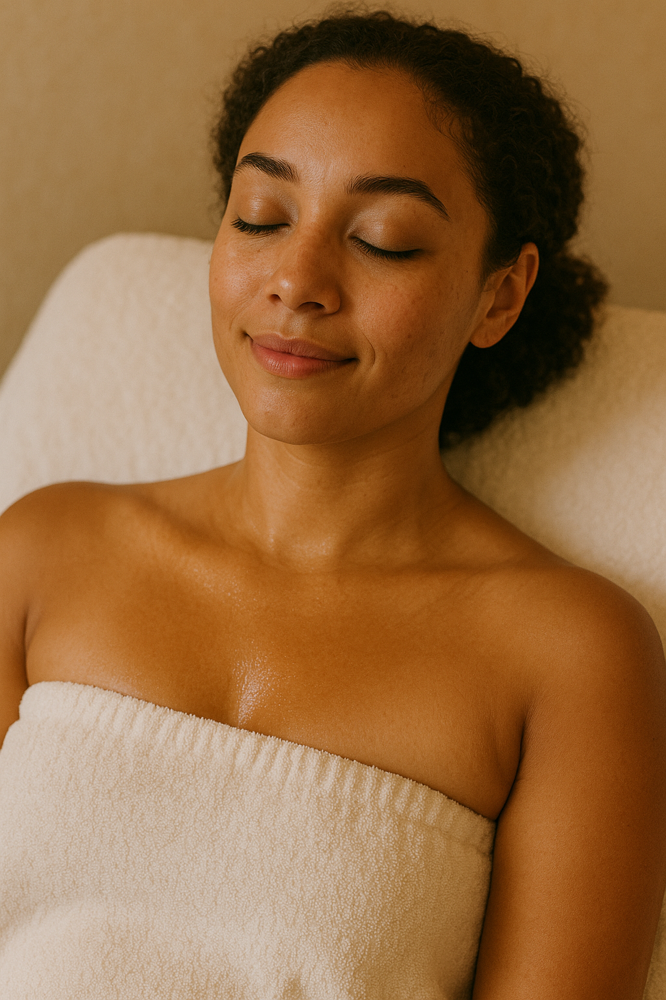 Warm Stone Décolleté Massage